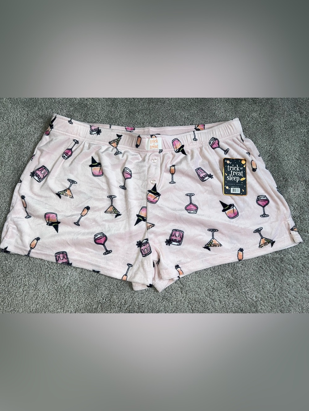 NWT Trick or Treat Sleep PJ Shorts XL